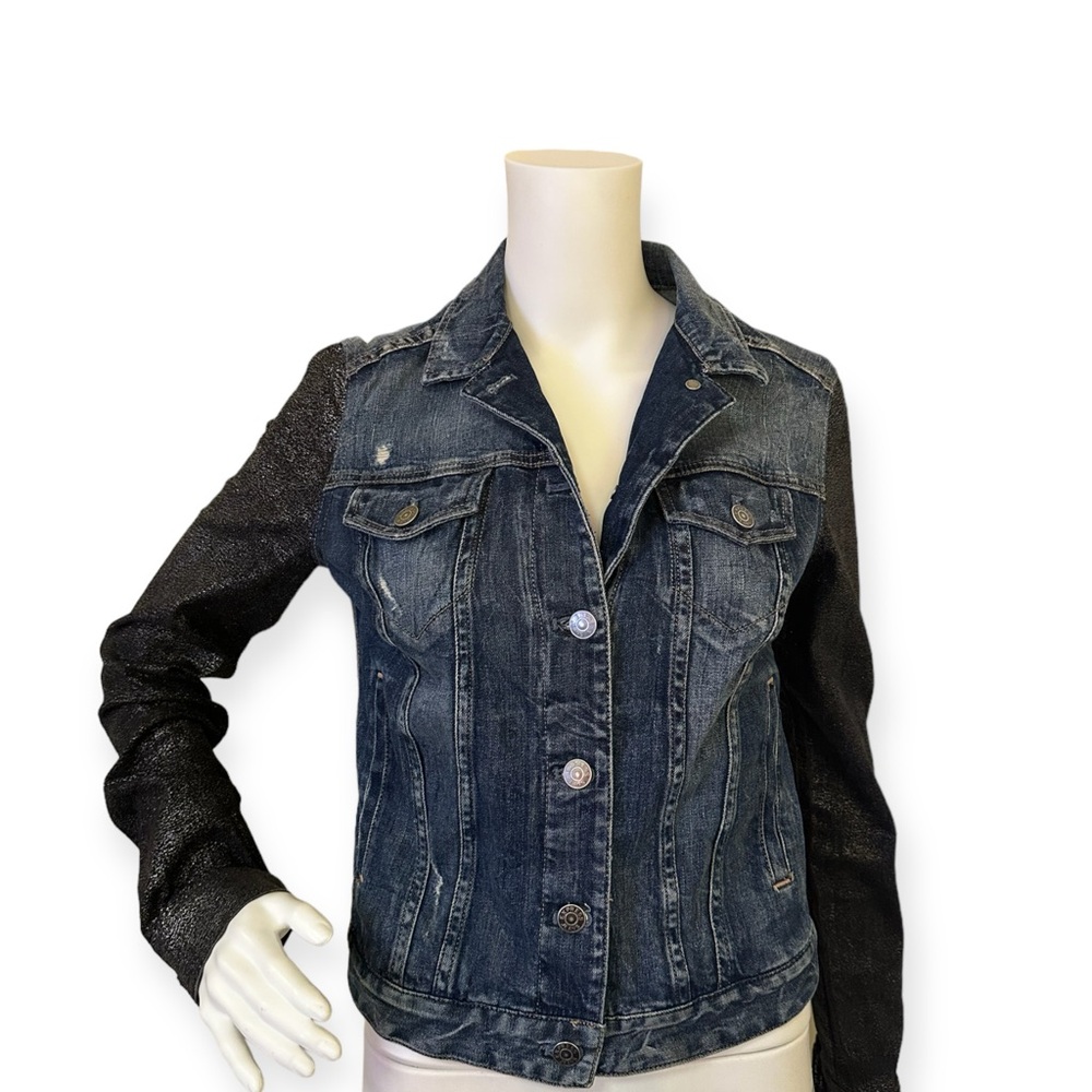 Denim Metallic Jacket